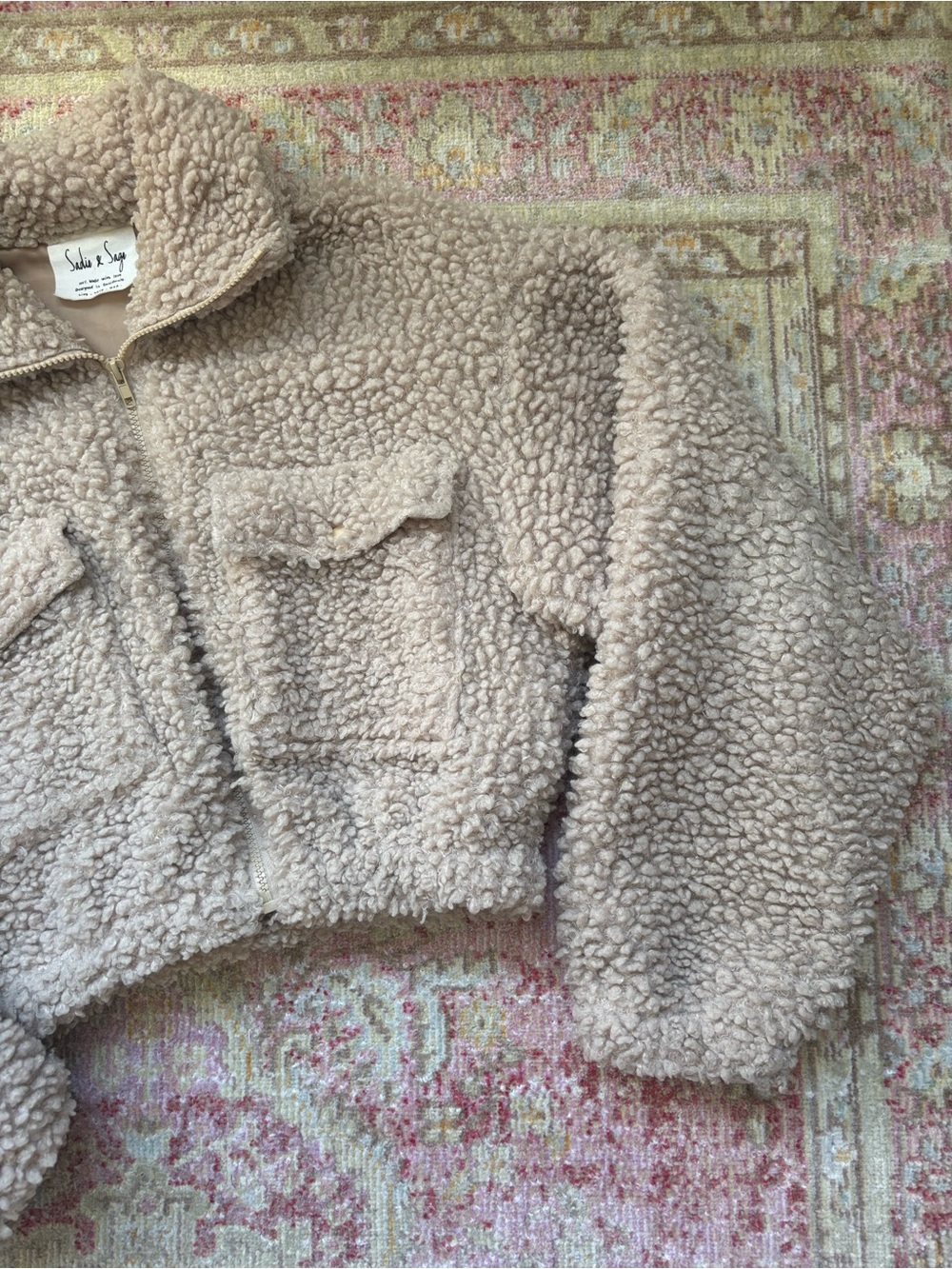 Sadie & Sage \\ teddy zip up jacket - Picture 8 of 8